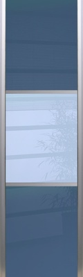 Sliding Tierce lacquered glass and Japanese style