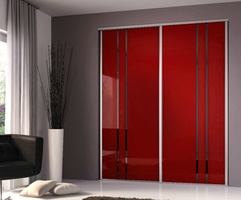 Sliding doors Trio Birch frosted glass
